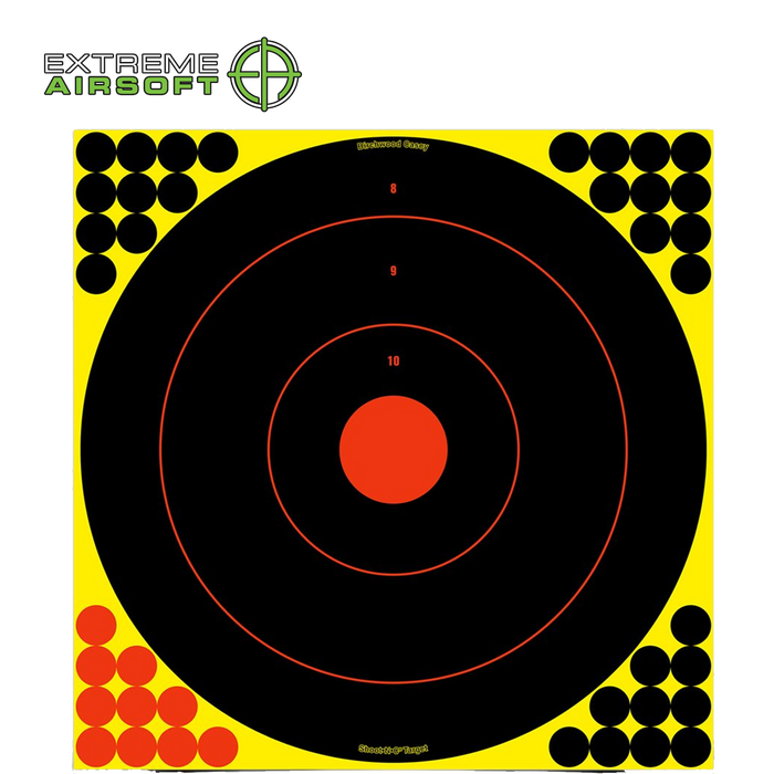 SHOOT•N•C® 17.25 INCH BULL'S-EYE, 5 TARGETS - 200 PASTERS