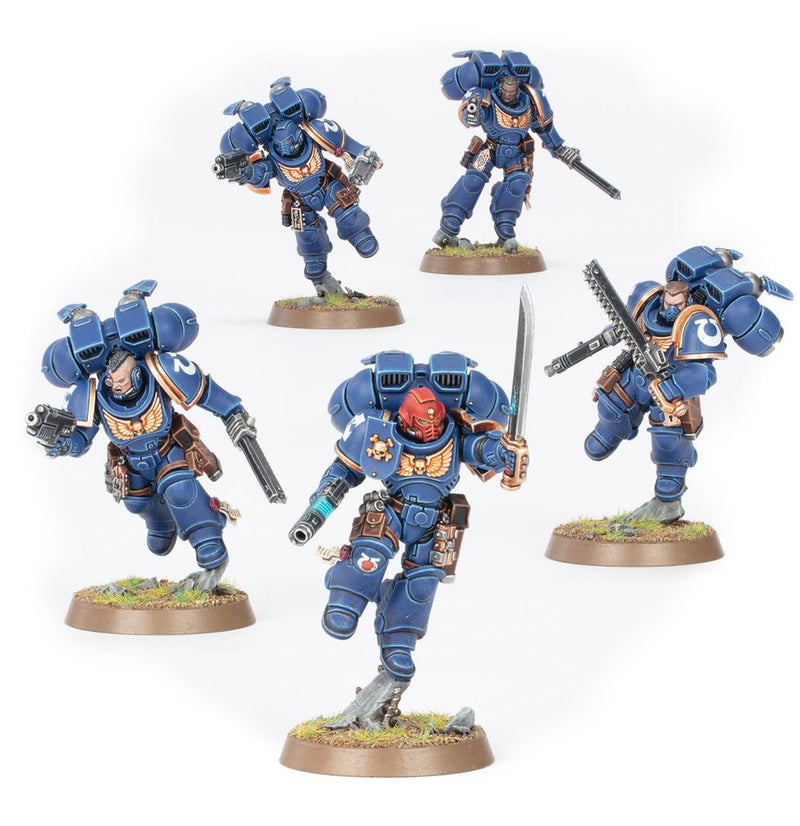 Warhammer 40K Space Marines: Assault Intercessors with Jump Packs