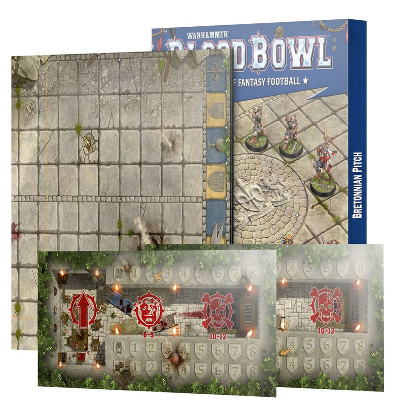 Warhammer Bretonnian Pitch: Double-sided Pitch and Dugouts