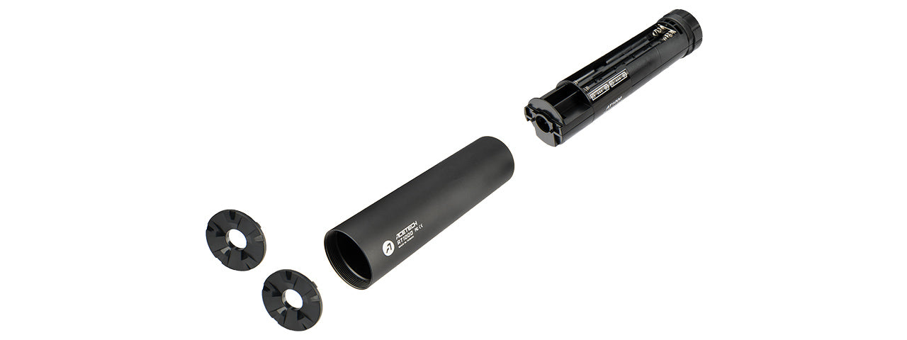 ACT-AT1000 AT100 TRACER UNIT BARREL EXTENSION / MOCK SUPPRESSOR (BLACK)