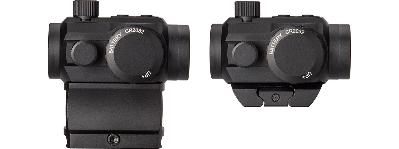 Lancer Tactical 1x22mm Red Dot Reflex Sight with Lower 1/3 Co-witness Mount w/ 2 Mounts