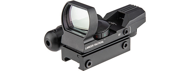 Lancer Tactical 4-Reticle Red/Green Dot Reflect Sight w/ Laser