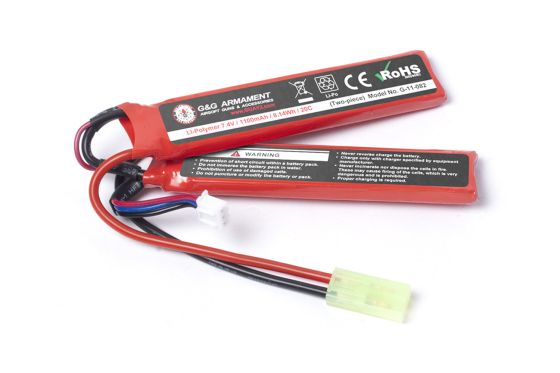 G&G 7.4v 1100mAh 20C Lipo Battery