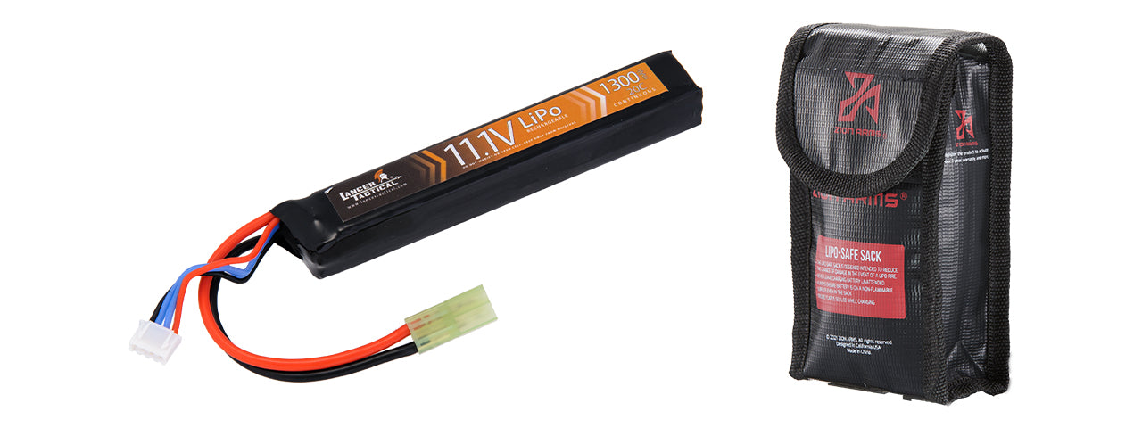 Lancer Tactical 11.1v 1300mAh 20C Stick Lipo Battery