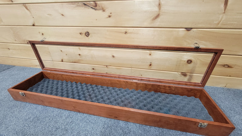 Rifle Display Chest - Solid Cherry Hardwood w/Security Locks