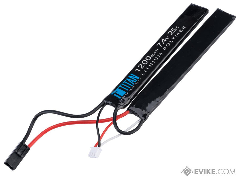 Titan Power 7.4v 25C Nunchuck LiPo Battery 1200mAh Small Tamiya