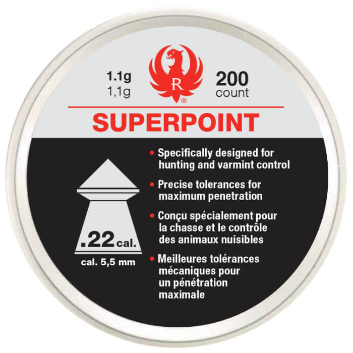 Ruger Impact .22 Superpoint Pellets - 200ct