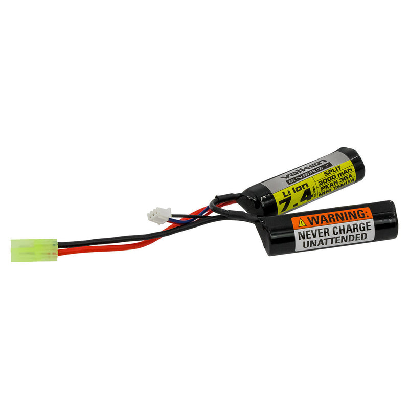 Valken Li-Ion 7.4V 3000mAh Split Airsoft Battery (Small Tamiya)
