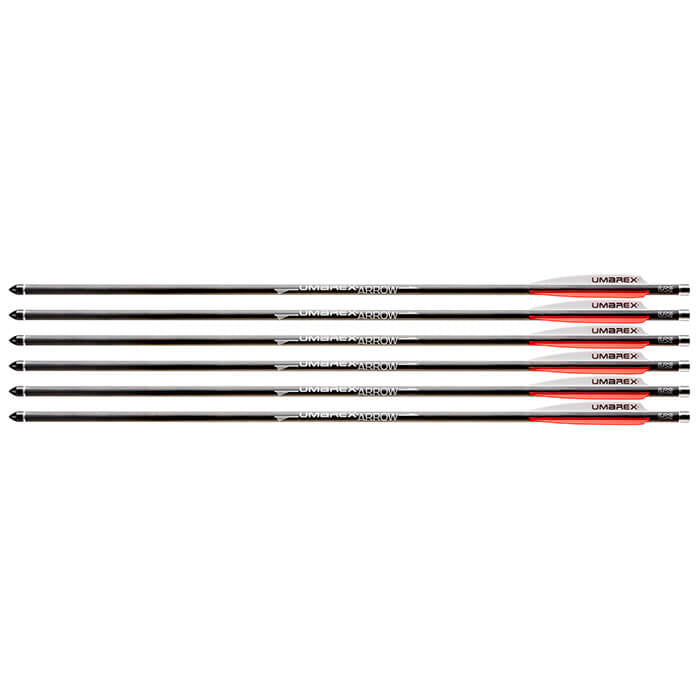 UMAREX AIRSABER AIR ARCHERY AIRGUN ARROWS CARBON FIBER FIELD TIP 6-PACK