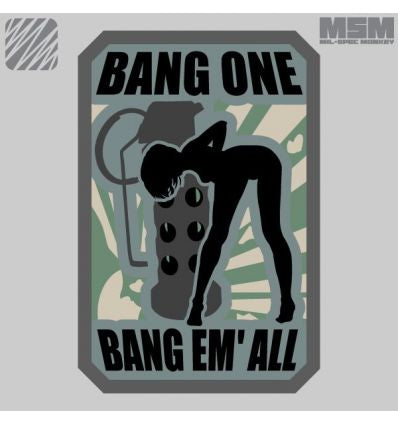 MSM Bang Em’ Small Embroidered Morale Patch