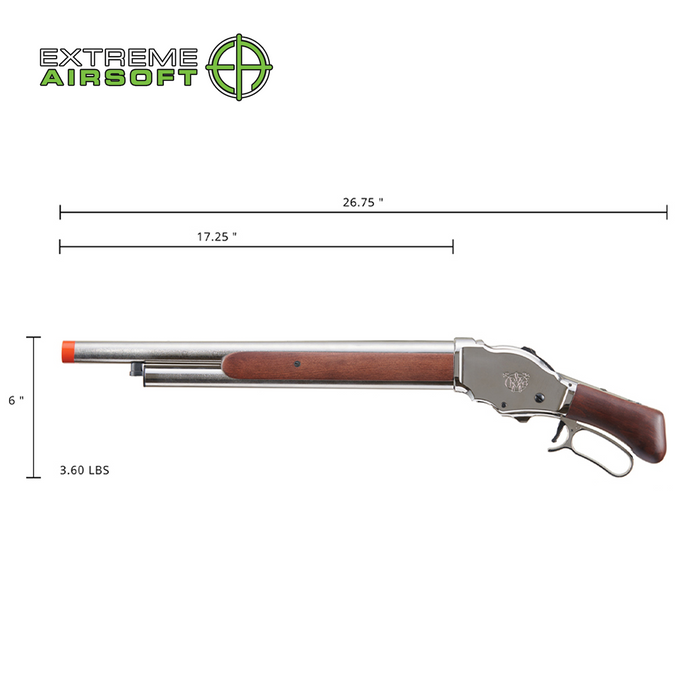 Golden Eagle 1887 Lever Action Shotgun (Silver)