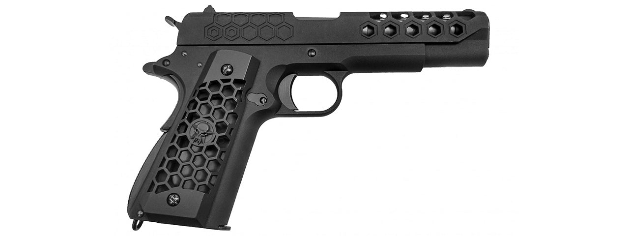 WE Tech 1911 Hex Cut Gen. 2 Gas Blowback Airsoft Pistol