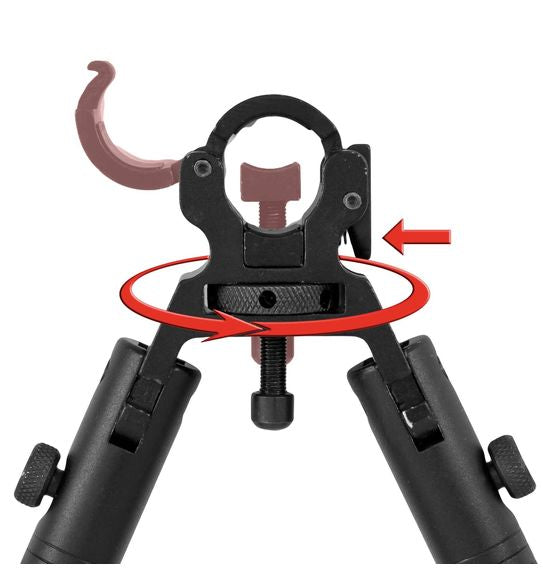 UTG Dragons Claw Clamp-On Shooters Bipod 5.1”