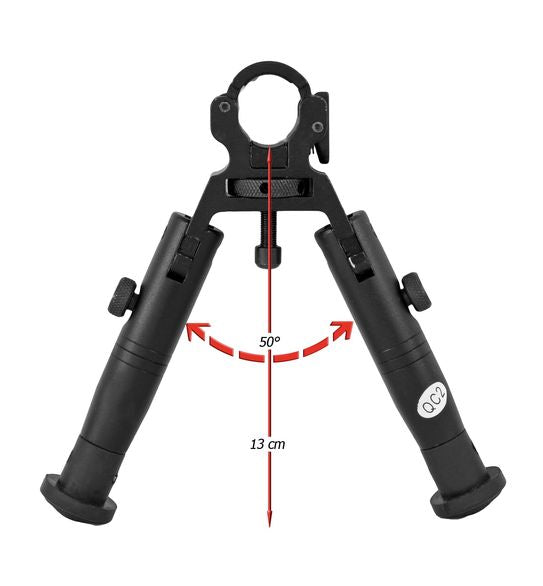 UTG Dragons Claw Clamp-On Shooters Bipod 5.1”