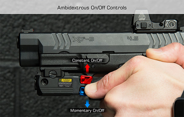 UTG Compact Pistol Laser, Green, Ambidextrous