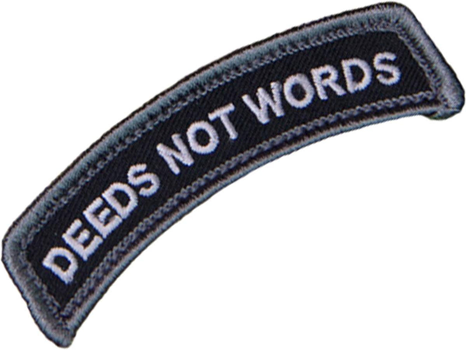 MSM Deeds Not Words Embroidered PVC Morale Patch