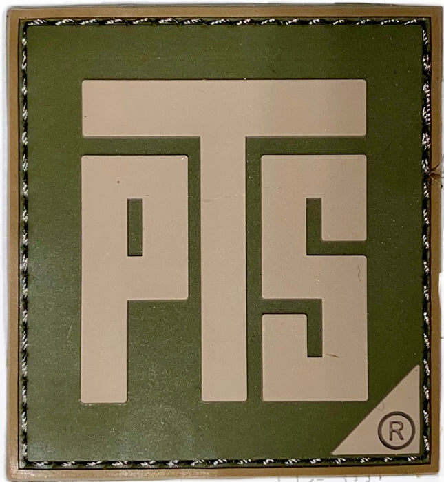 PTS Square Logo Tab PVC Patch