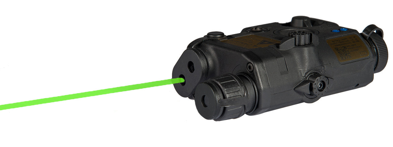 Lancer Tactical PEQ-15 L.E.D. White Light and Laser w/IR Lens