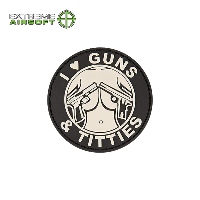 I Love Guns and T*tties PVC Morale Patch