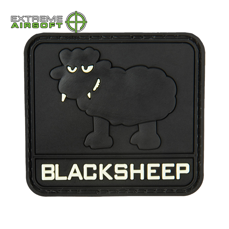 Black Sheep Glow-In-The-Dark PVC Patch