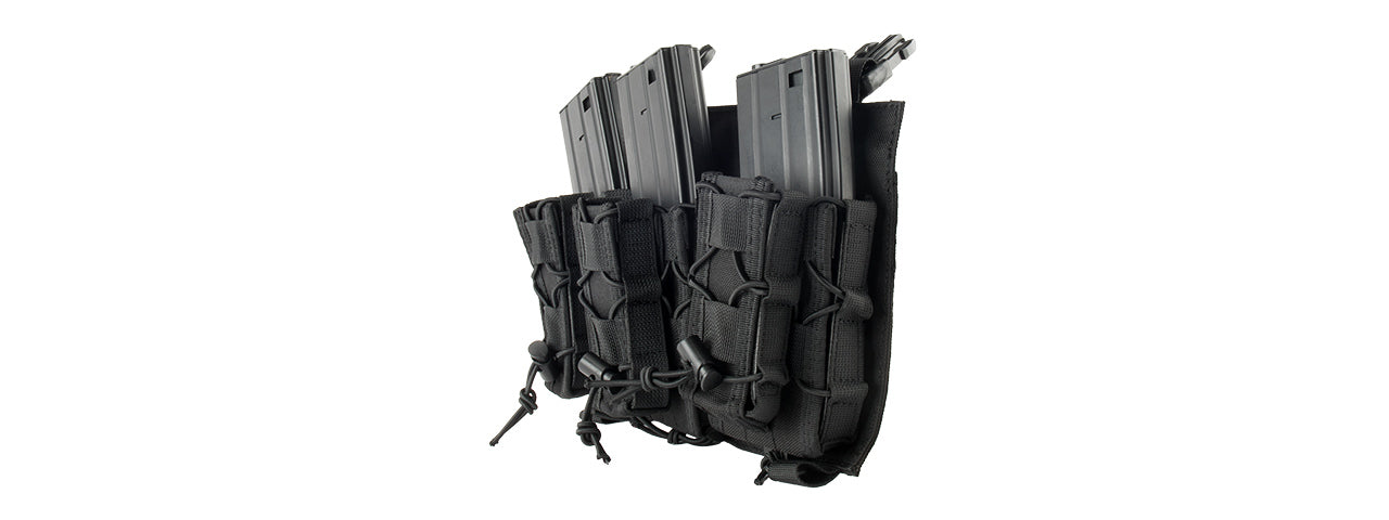 Lancer Tactical Adaptive Hook and Loop Triple M4/Pistol Mag Pouch