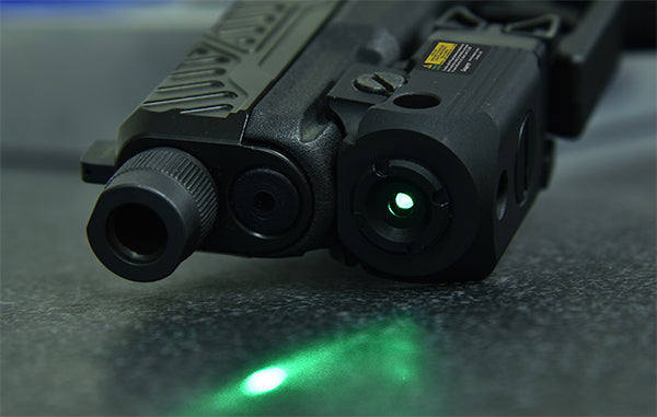 UTG Compact Pistol Laser, Green, Ambidextrous