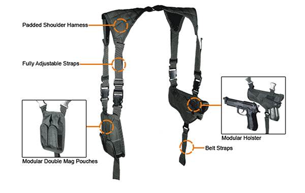 UTG Law Enforcement Horizontal Shoulder Holster