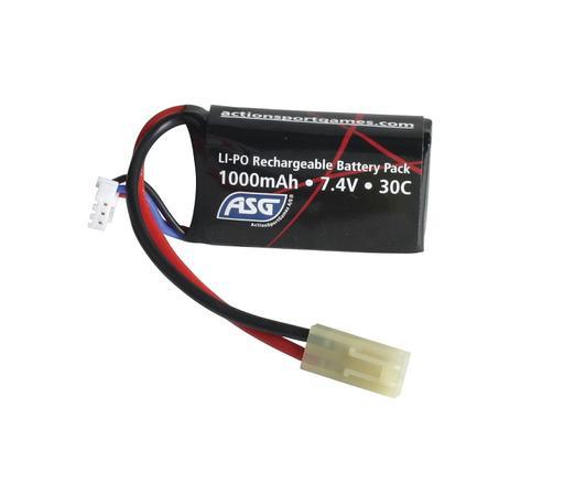 ASG High Performance 7.4V 30C 1000mAh Li-Po Battery (Small Tamiya)