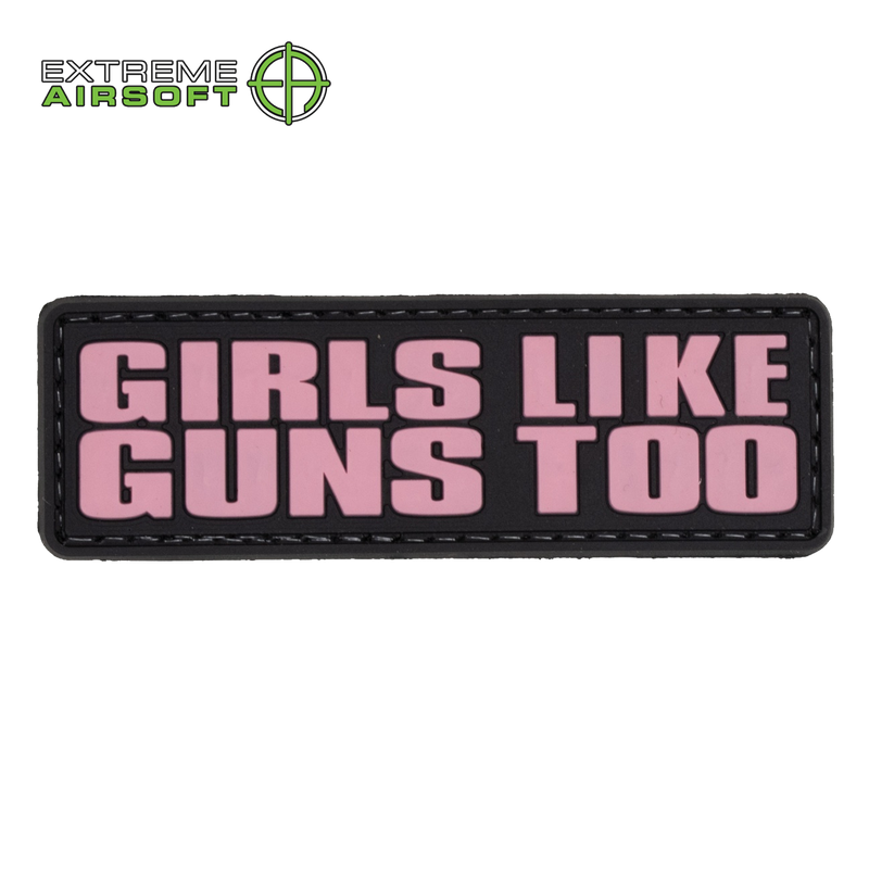 Girls Like Guns Too PVC Patch