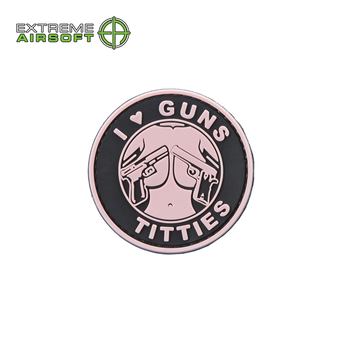 I Love Guns and T*tties PVC Morale Patch