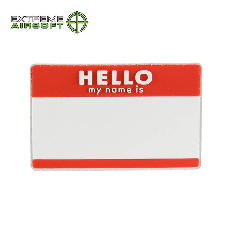 HELLO MY NAME IS... PVC PATCH