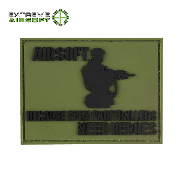 Airsoft Because Even Paintballers Need Heroes PVC Patch