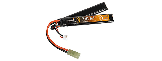 Lancer Tactical 7.4v 1000mAh 20C Nunchuck Lipo Battery