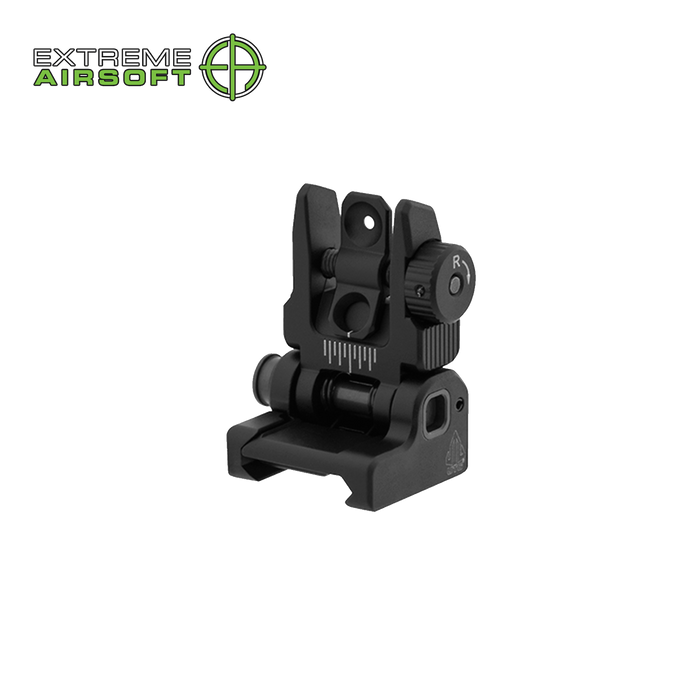 UTG ACCU-SYNC Spring-loaded AR15 Flip-up Rear Sight