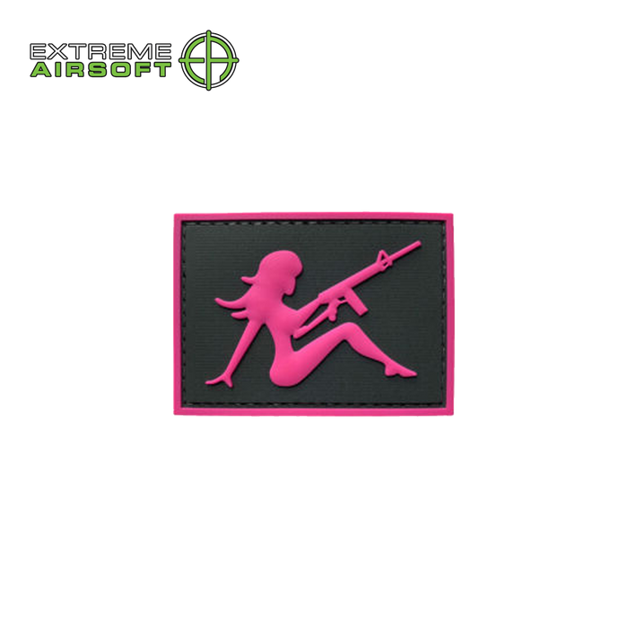 Mudflap Girl w/ Rifle PVC Morale Patch