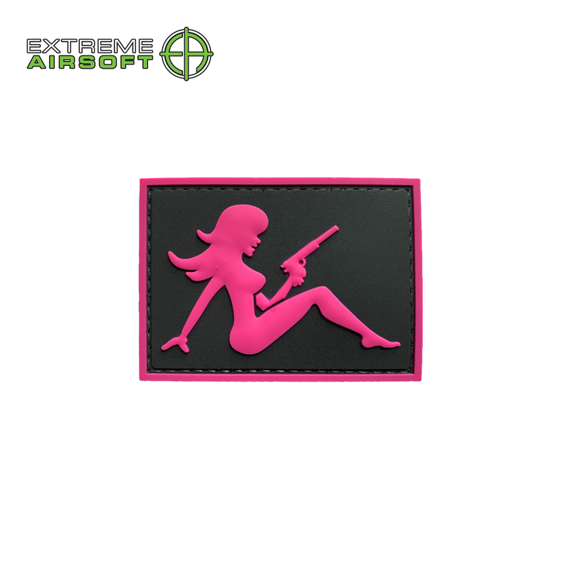 Mudflap Girl w/ Pistol PVC Patch
