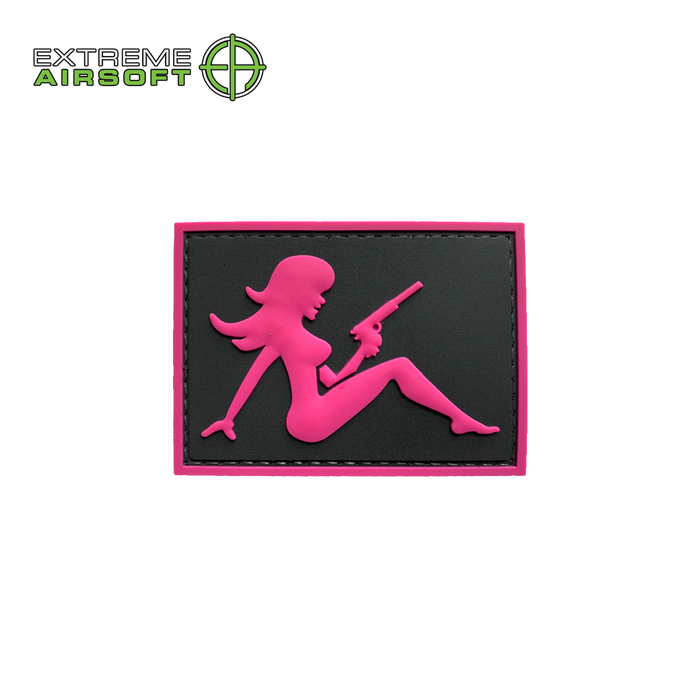 Mudflap Girl w/ Pistol PVC Patch