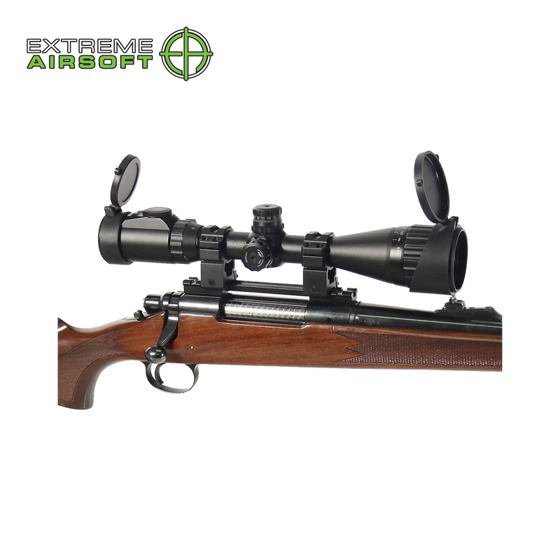 UTG TRUE HUNTER 3-9X40 1" Scope, AO, 36-Color Mil-Dot, Airgun Rings