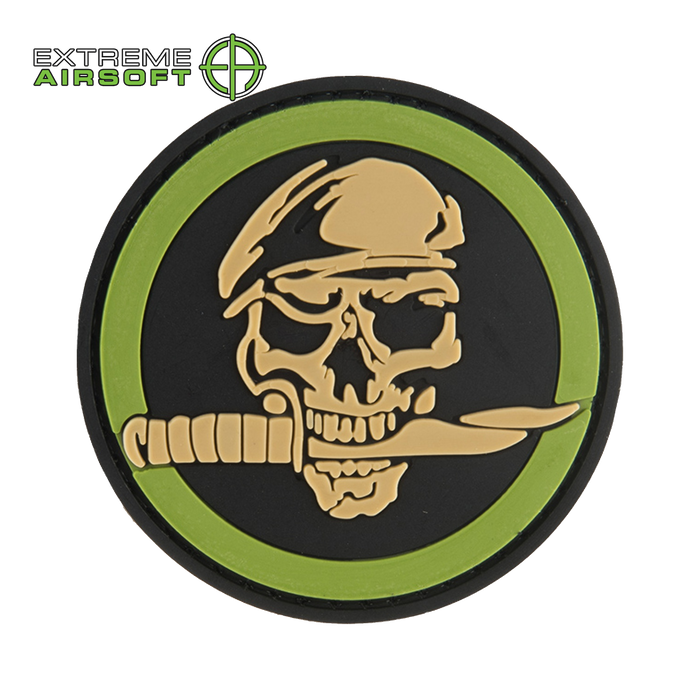 Skull & Knife Commando PVC Patch