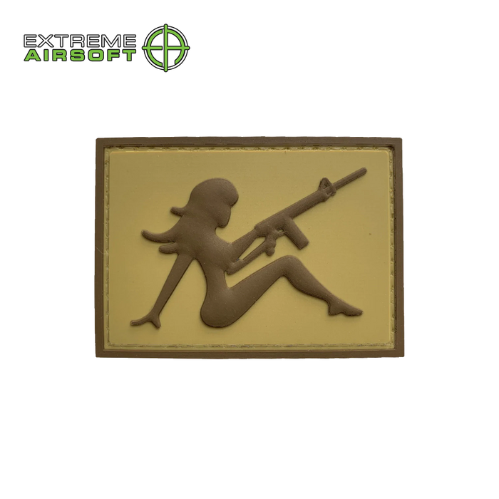 Mudflap Girl w/ Rifle PVC Morale Patch