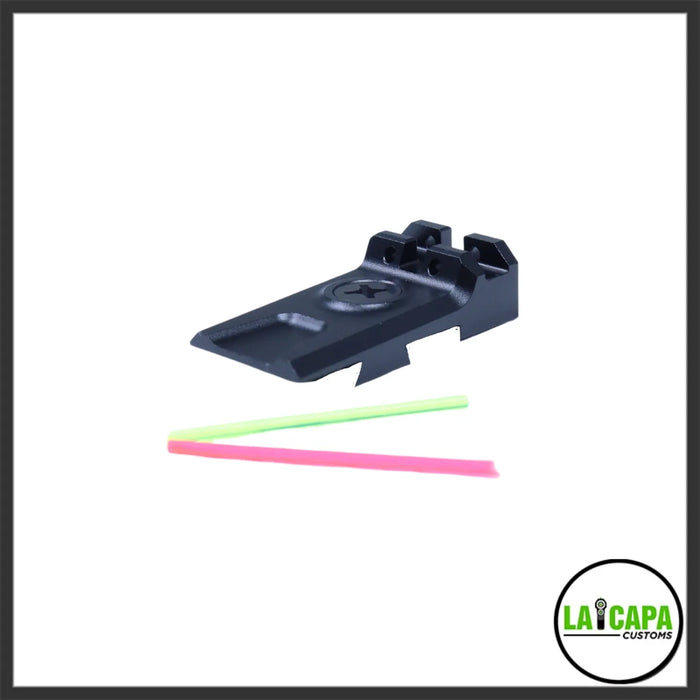 LA Capa Customs Lightweight 5.1 Fiber Optic Rear Sight for Hi Capa