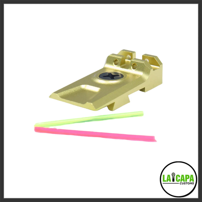 LA Capa Customs Lightweight 5.1 Fiber Optic Rear Sight for Hi Capa