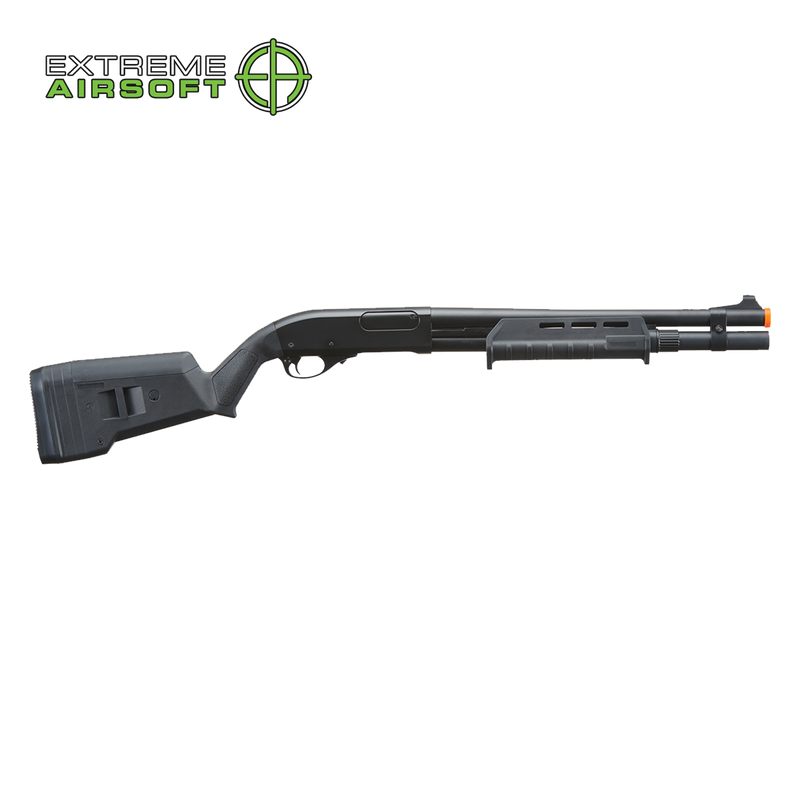 Golden Eagle Airsoft M870 MP M-LOK Style 3/6-Shot Pump Action Gas Shotgun - Black