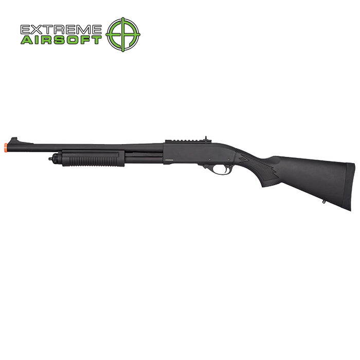 Golden Eagle M870 3/6-Shot Pump Action Gas Airsoft Shotgun (BLACK)