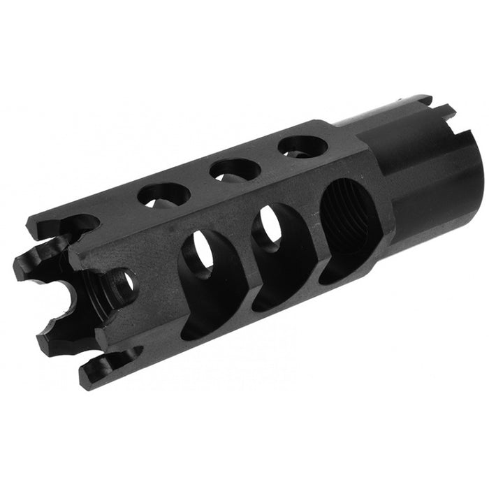 LCT Airsoft Hexagon 24mm CW Full Metal Flash Hider for AK-74U