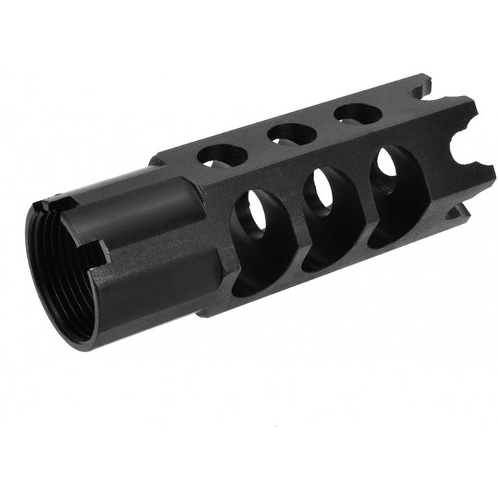 LCT Airsoft Hexagon 24mm CW Full Metal Flash Hider for AK-74U