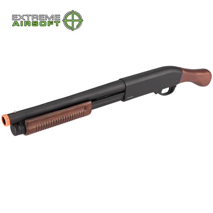 Golden Eagle M870 3/6-Shot Pump Action Gas Airsoft Shotgun [Sawed-Off] (WOOD)